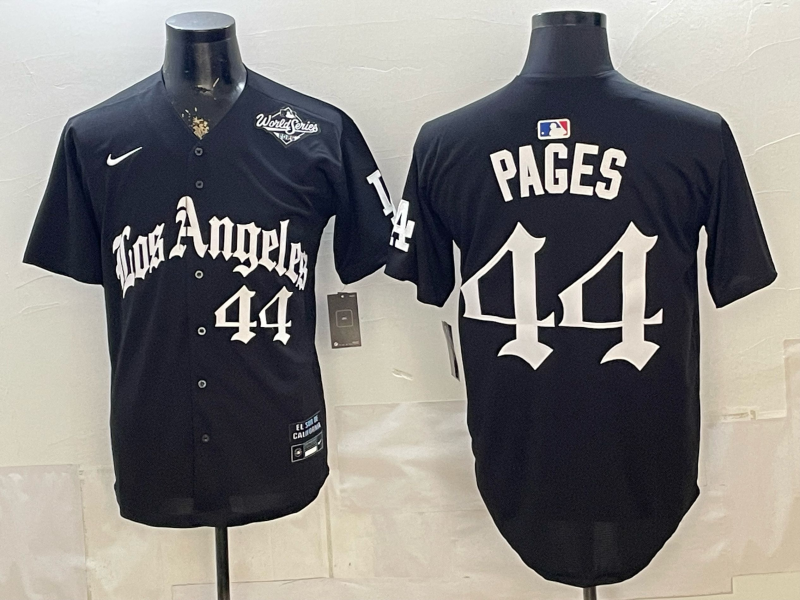 Men Los Angeles Dodgers #44 Pages black Game 2026 Nike MLB Jersey 0521013->los angeles dodgers->MLB Jersey